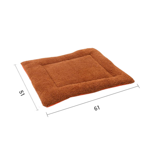 Dual-Purpose Plush Pet Bed & Travel Mat
