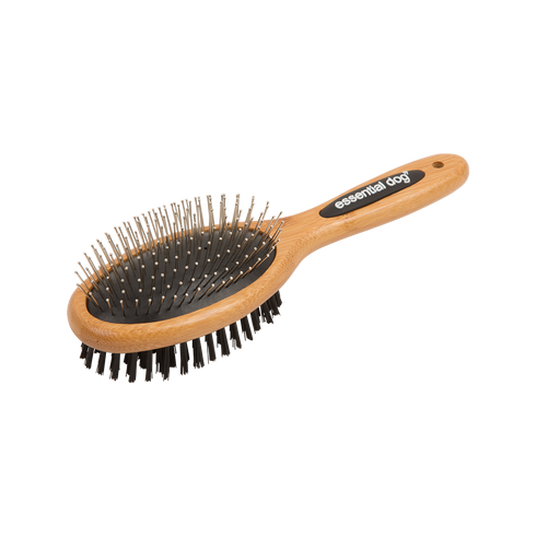 Natural Bamboo Two-Sided Brush: Dogs & Cats